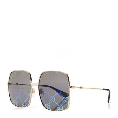 Gucci Rectangular Frame Sunglasses GG0414S Black 1 of 7