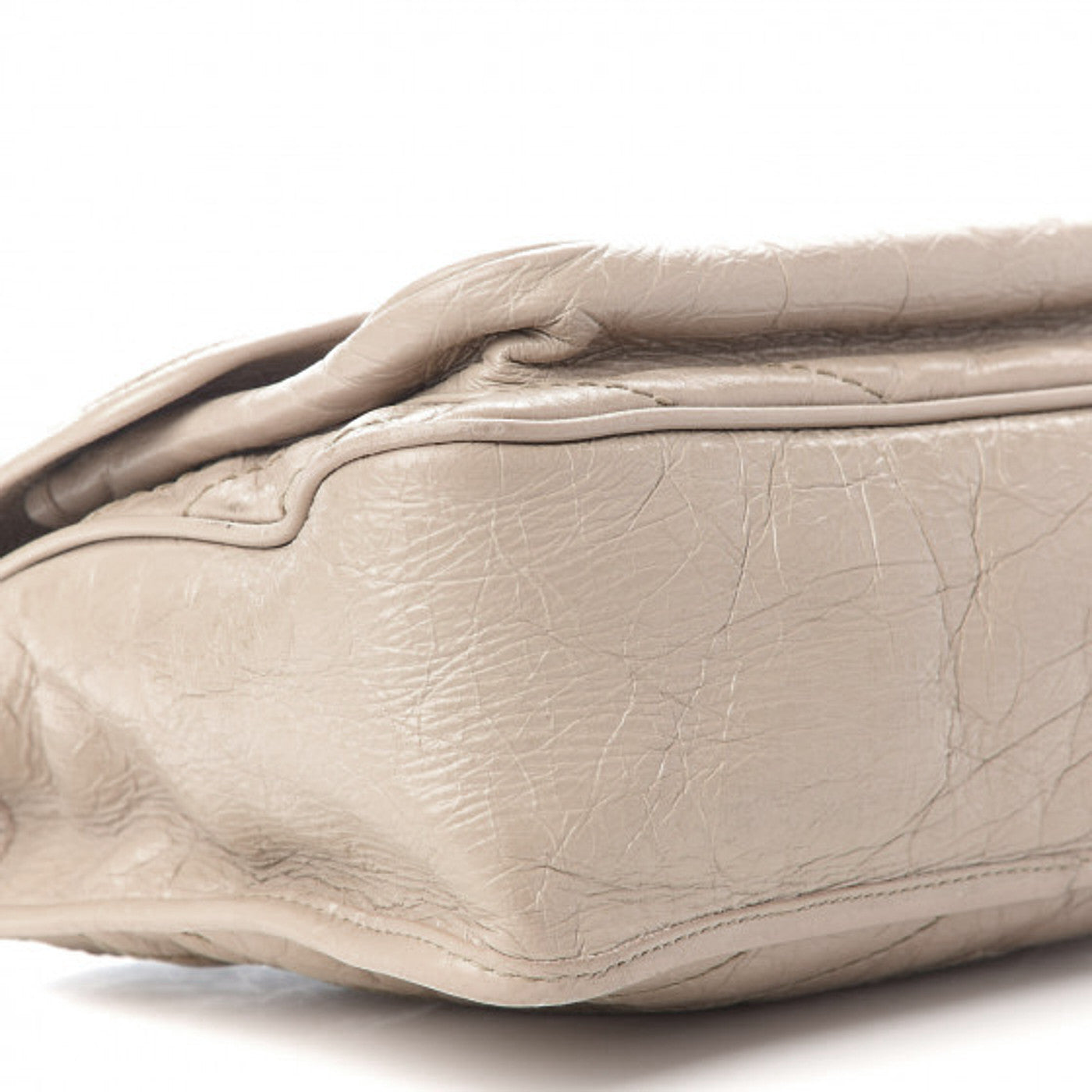 Saint Laurent Crinkled Calfskin Matelasse Monogram Medium Niki Chain Satchel Light Taupe 8 of 9
