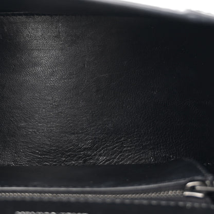 Balenciaga Shiny Calfskin Monochrome Crocodile Embossed Small Hourglass Top Handle Bag Black 5 of 15