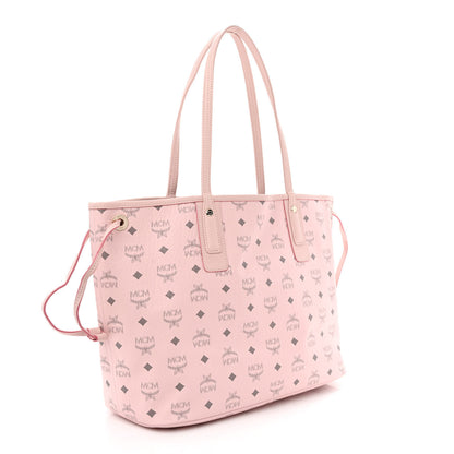 MCM Visetos Medium Liz Reversible Shopper Tote Powder Pink 4 of 19