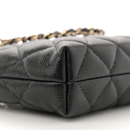 Chanel Caviar Quilted Classic Clutch Tote With Chain Black 9 of 11