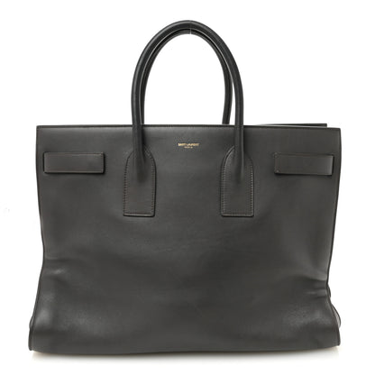 Saint Laurent Calfskin Large Sac de Jour Carryall Grey 1 of 10