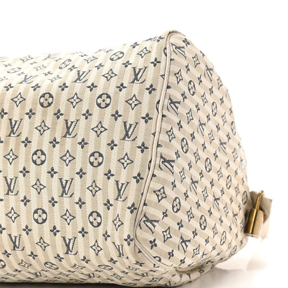 Louis Vuitton Mini Lin Croisette Speedy 30 Blue 9 of 10