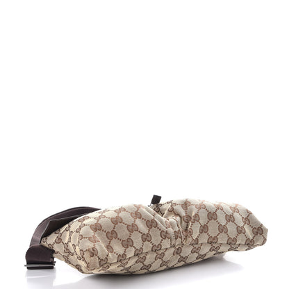Gucci GG Monogram Double Pocket Belt Bag Dark Brown 4 of 7