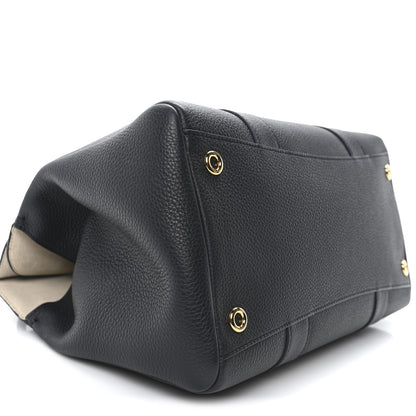 Loro Piana Grained Calfskin L32 Loom Bag Blue Navy 9 of 10