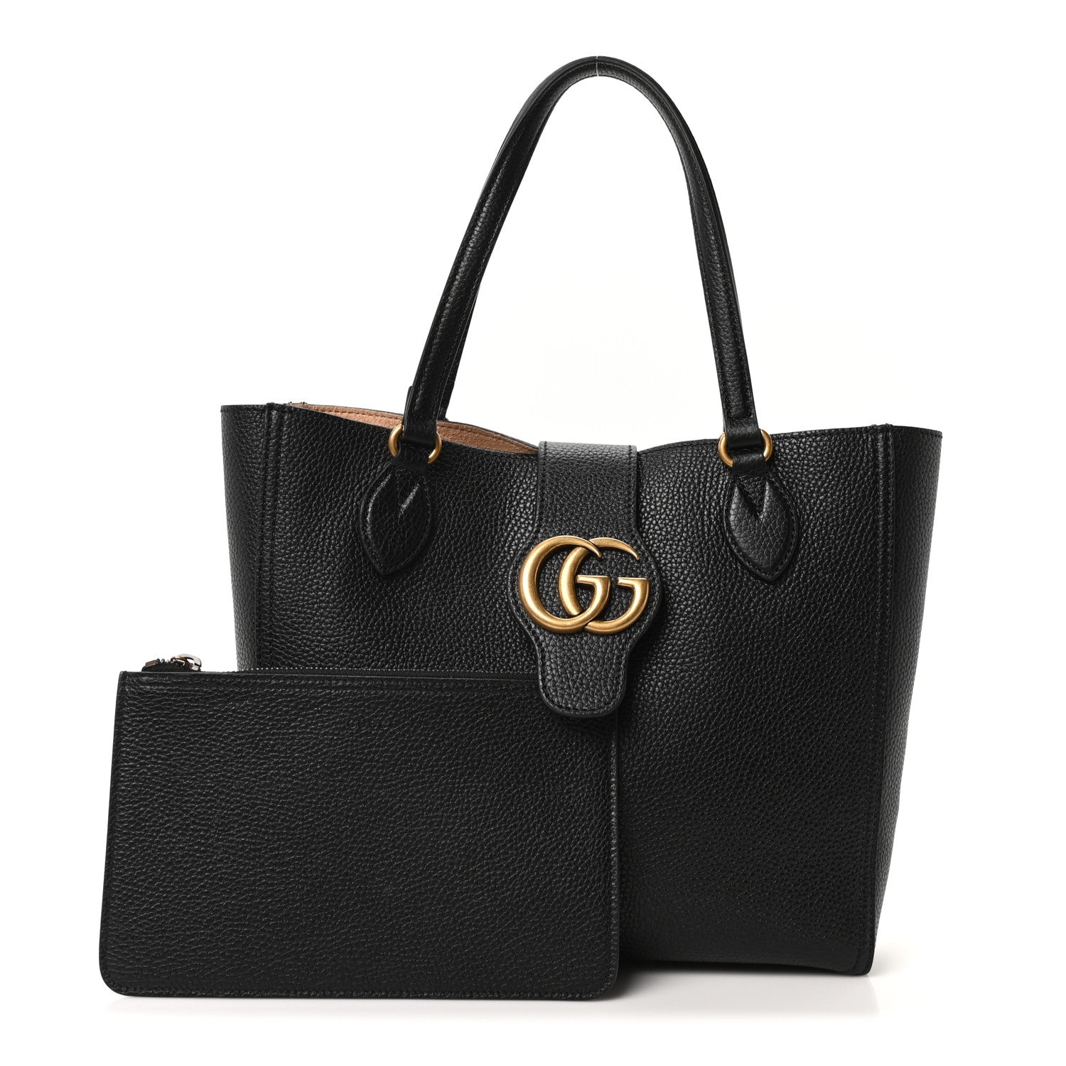 Gucci New Sakai Calfskin Lux Small Dahlia Tote Black 1813798