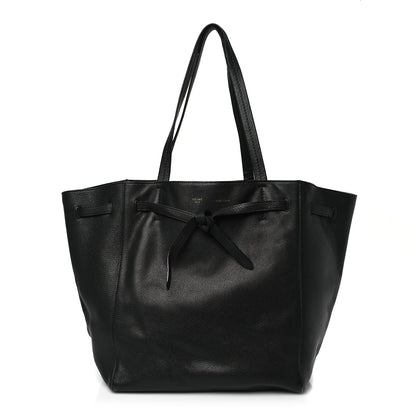 Celine Soft Grained Calfskin Small Belt Cabas Phantom Black 1 of 12