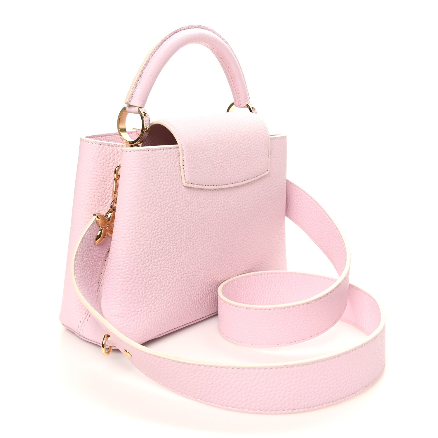 Louis Vuitton Taurillon MiniMe Capucines BB Guimauve Powder White 3 of 9