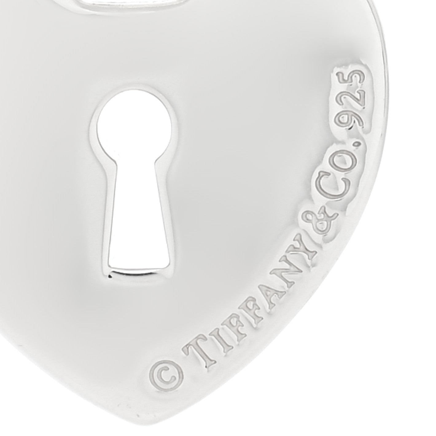 Sterling Silver Heart Lock Charm