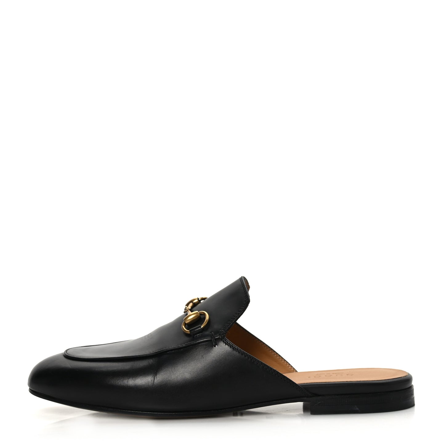 Calfskin Womens Princetown Slippers 37.5 Black