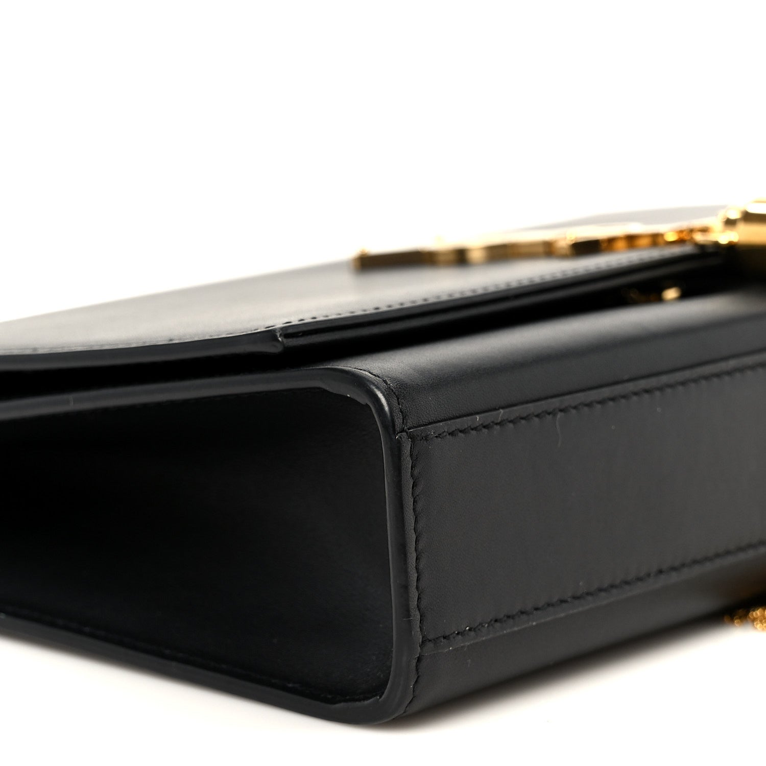 Saint Laurent Smooth Calfskin Medium Classic Monogram Kate Tassel Satchel Black 9 of 11