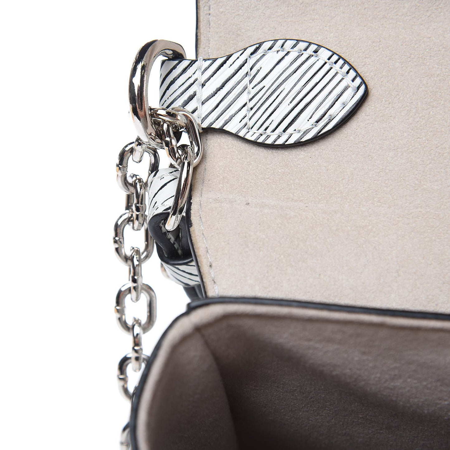Epi Azteque Twist Shoulder Bag MM White