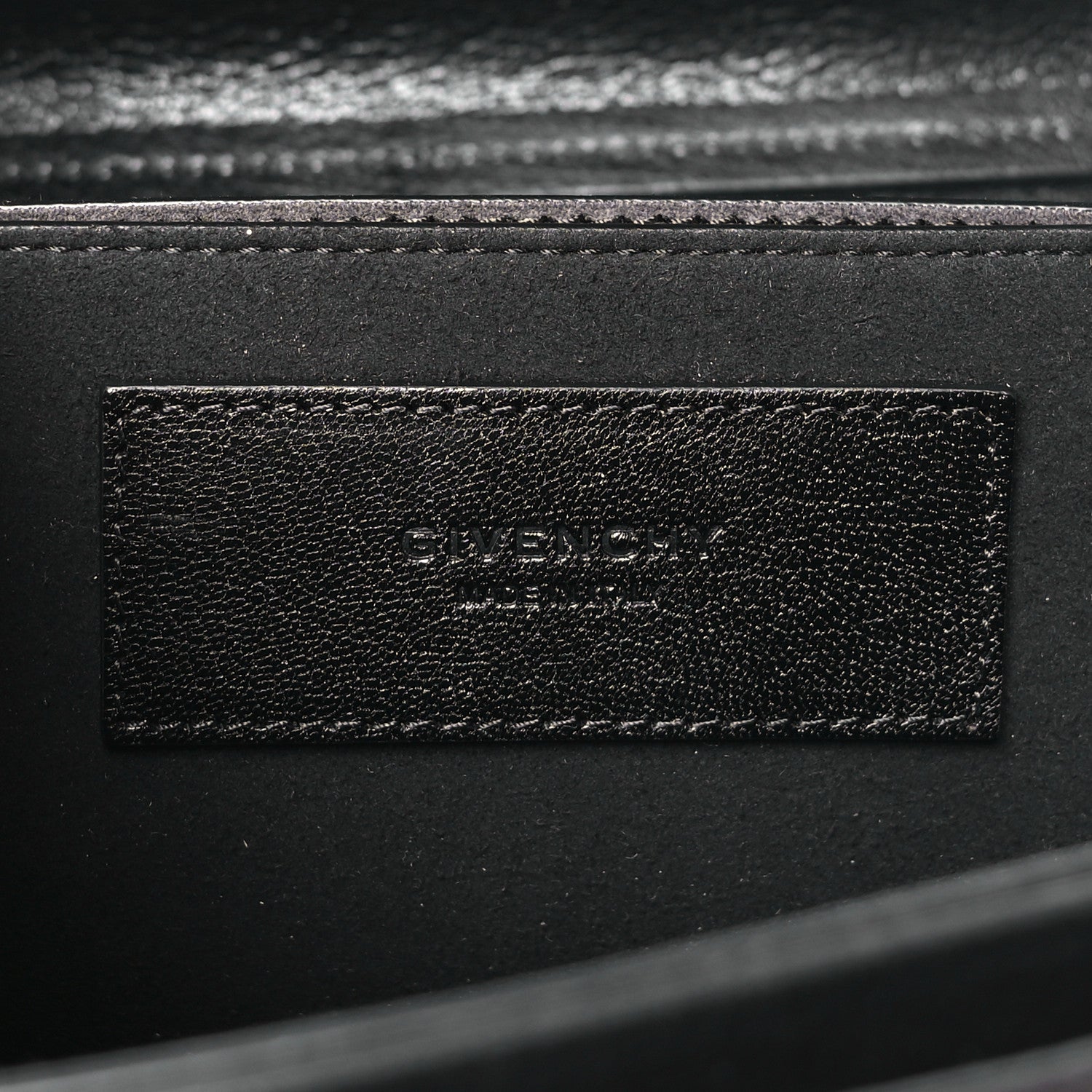 Givenchy Goatskin Suede Small GV3 Shoulder Bag Black Grey 6 of 9