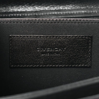 Givenchy Goatskin Suede Small GV3 Shoulder Bag Black Grey 6 of 9