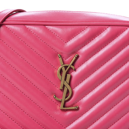 Saint Laurent Calfskin Matelasse Monogram Lou Camera Bag Fresh Fuxia 9 of 9