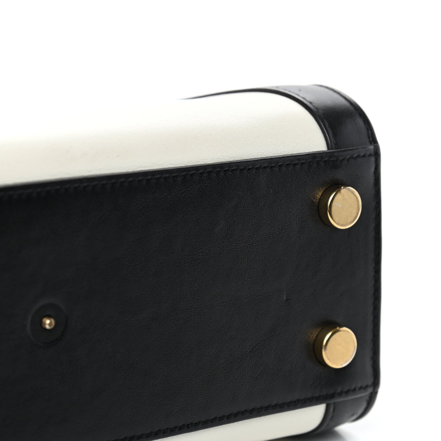 Saint Laurent Calfskin Bi-Color Nano Sac De Jour Porcellana Black 8 of 8
