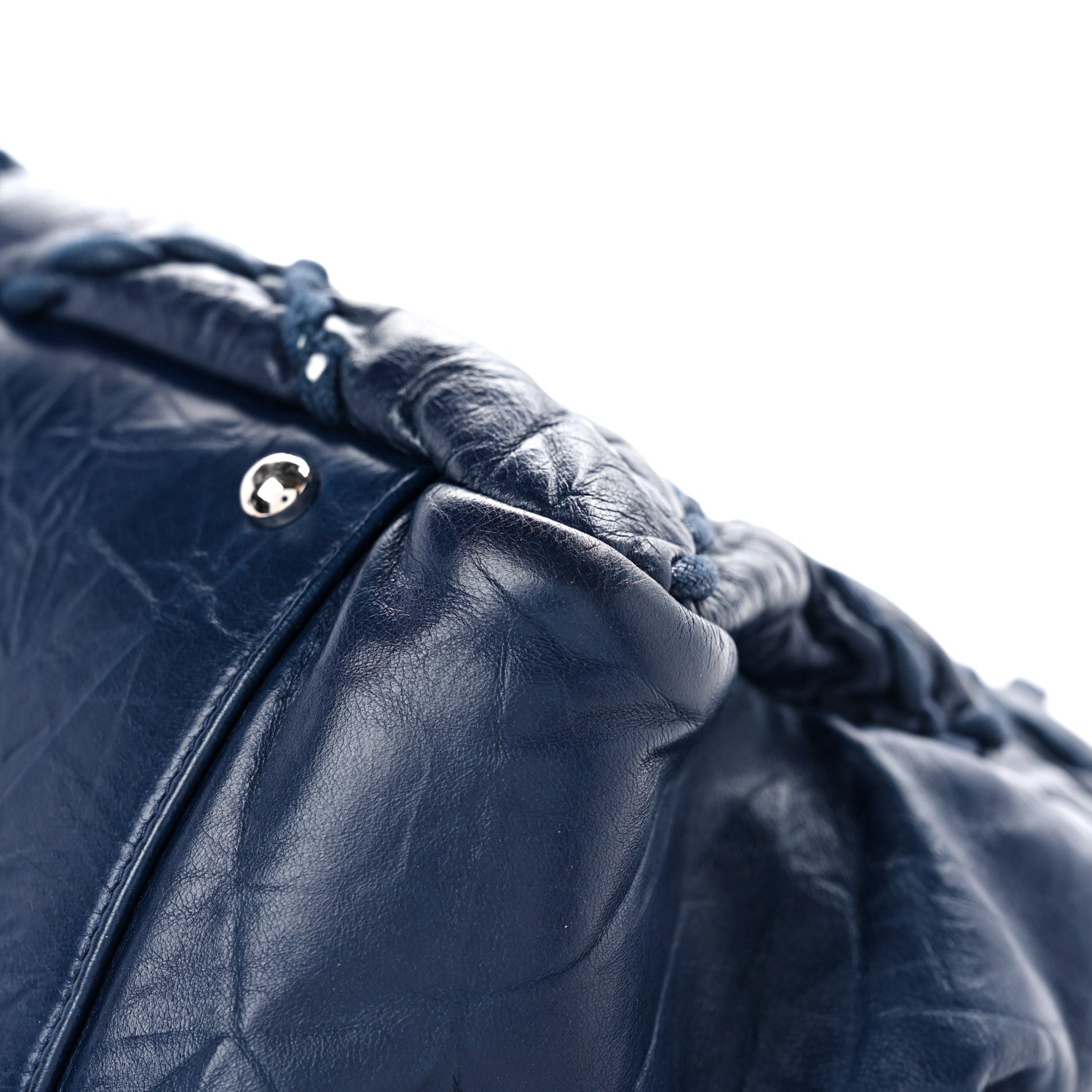 Chanel Calfskin Ultra Stitch Tote Navy Blue 11 of 16