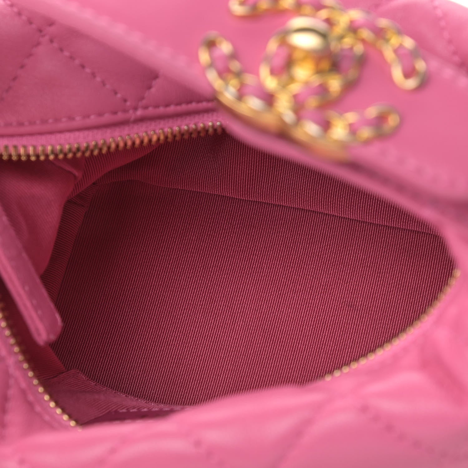 Chanel Lambskin Quilted Small Perfect Meeting Hobo Pink 5 of 10