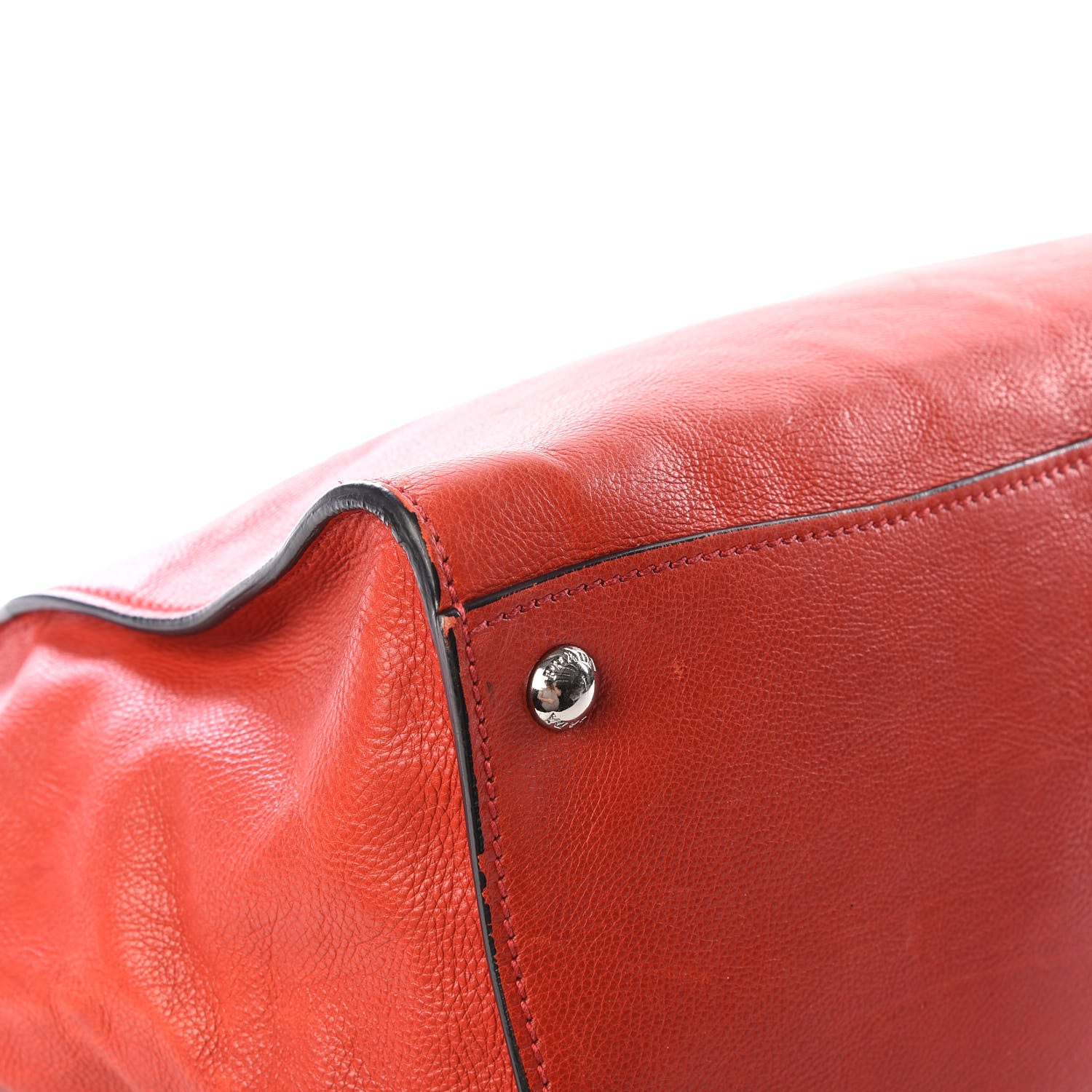 Prada Vitello Phenix Twin Pocket Tote Orange 5 of 12