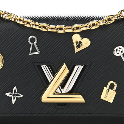 Louis Vuitton Epi Love Lock Twist Chain Wallet Black 8 of 10