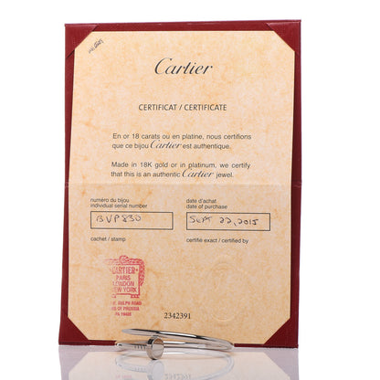 Cartier 18K White Gold Juste Un Clou Bracelet 16 5 of 5