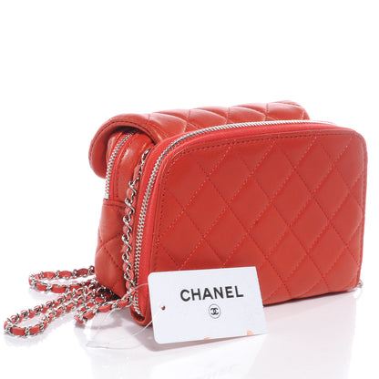 Chanel Lambskin Quilted New Mini Flap Red 3 of 9