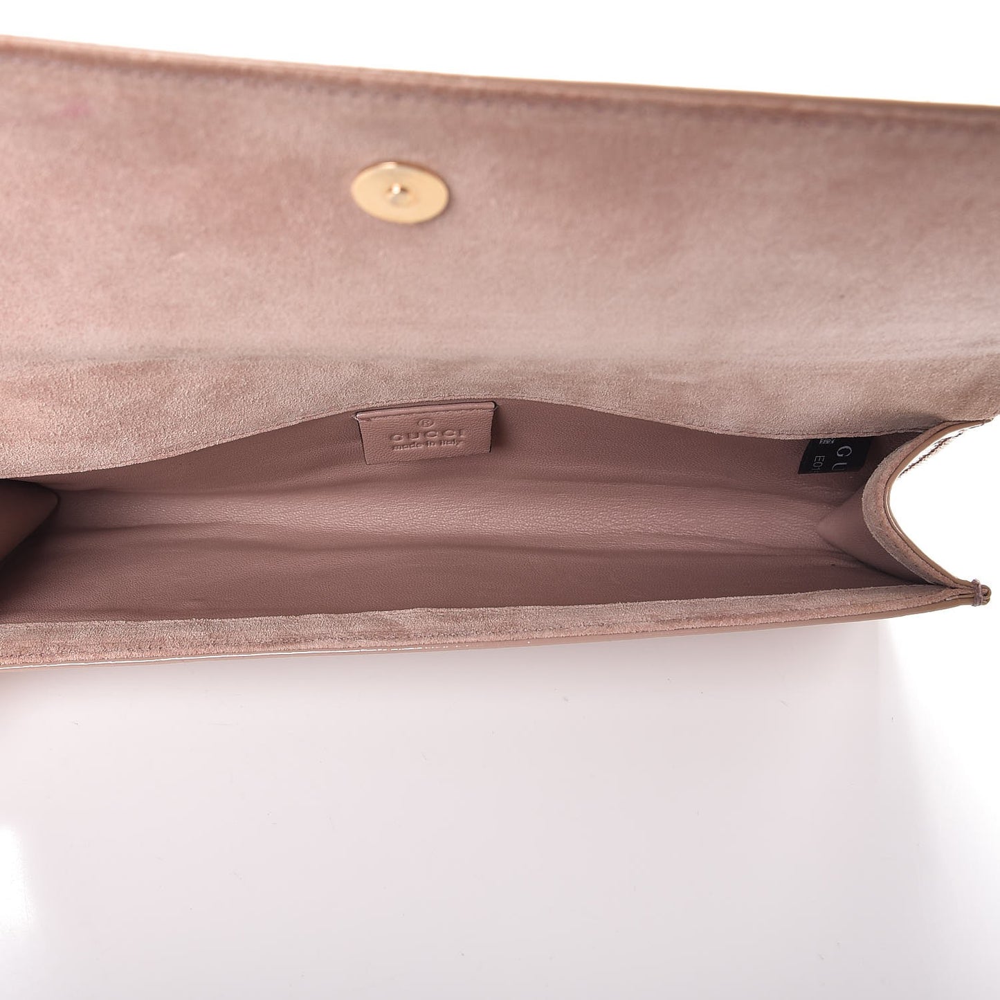 Patent Microguccissima Small Broadway Clutch Dark Cipria