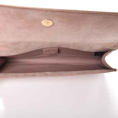 Gucci Patent Microguccissima Small Broadway Clutch Dark Cipria 5 of 7