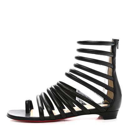 Christian Louboutin Nappa Catchetta Flats 37.5 Black 1 of 7