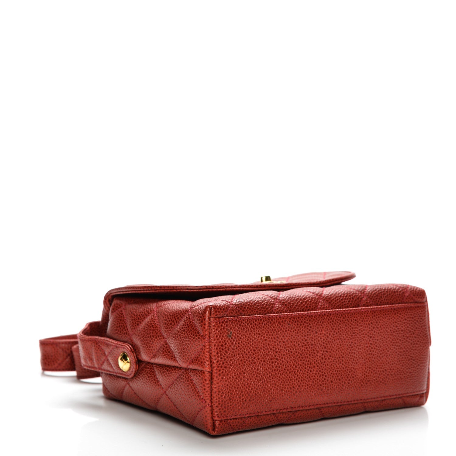 Chanel Caviar Quilted Shoulder Bag Red 4 of 9