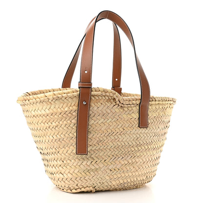 Loewe Raffia Basket Tote Bag Natural Tan 3 of 9