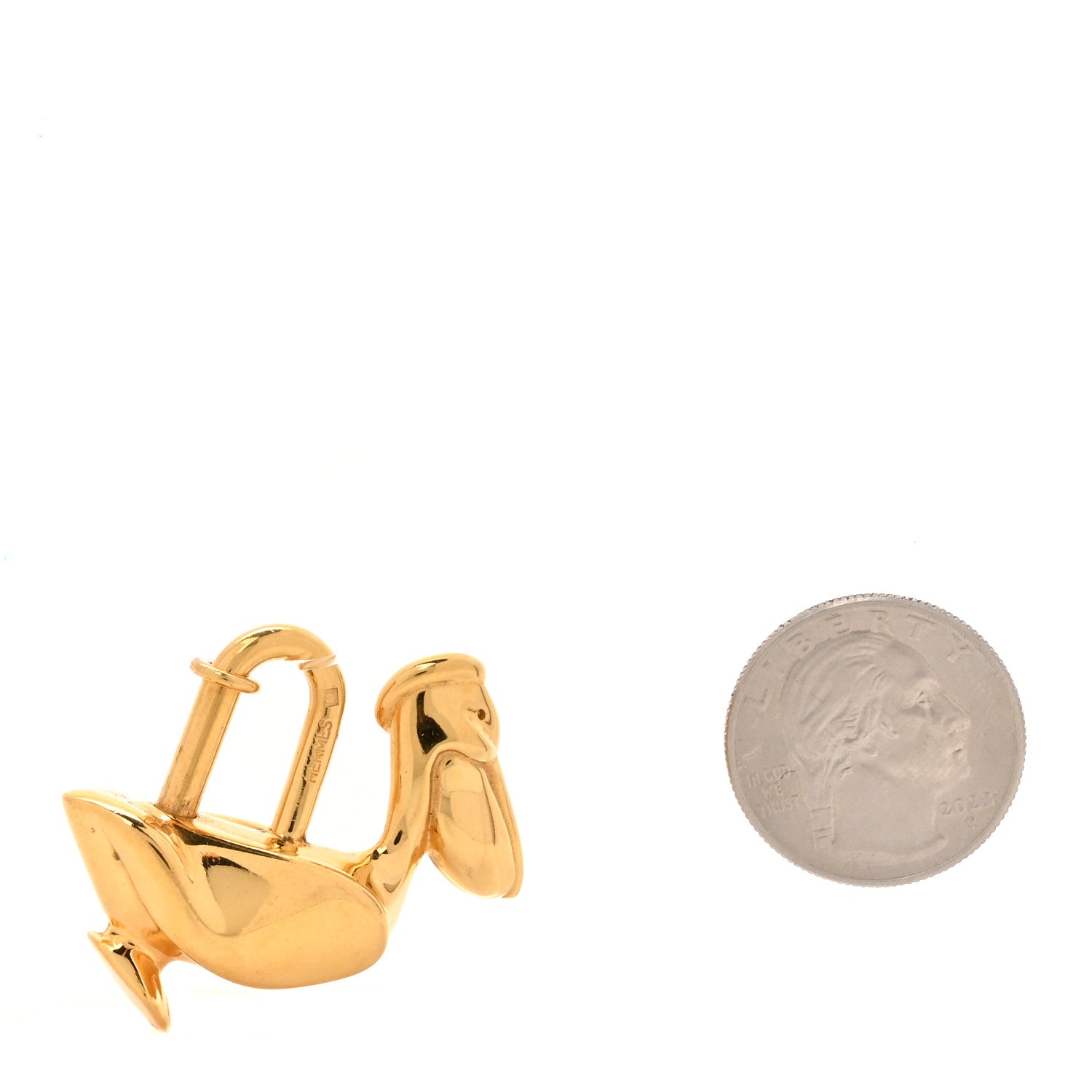 Hermes Pelican Cadena Lock Gold 2 of 4