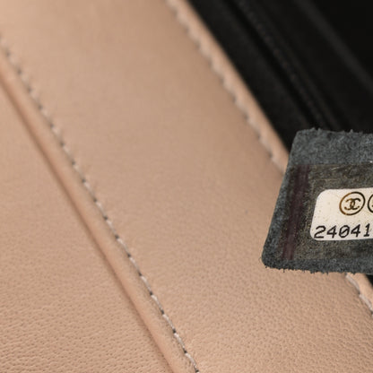 Chanel Sheepskin Quilted Medium Vintage Mademoiselle Flap Beige Black 7 of 11