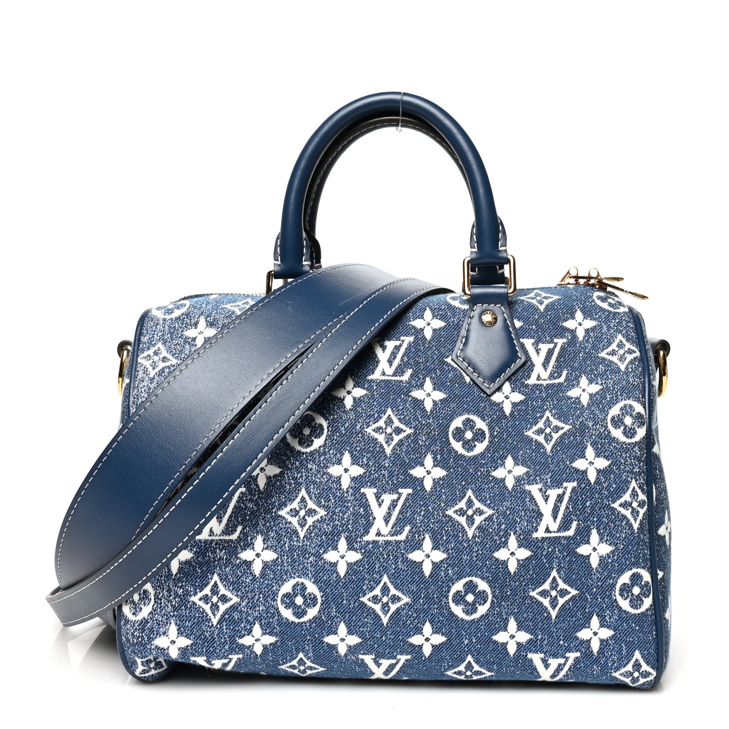Monogram Jacquard Denim Speedy Bandouliere 25 Bleu