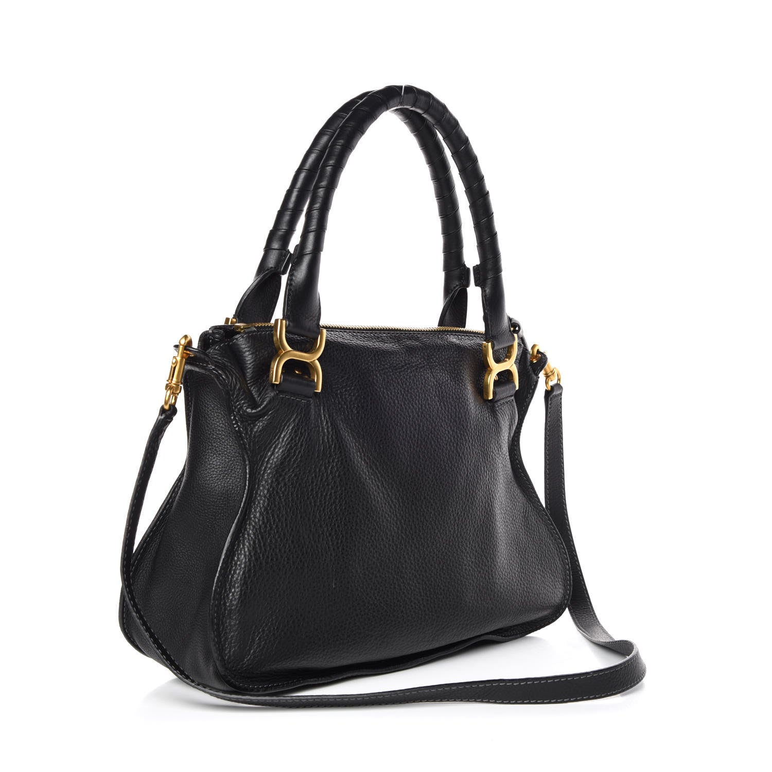 Chloe Calfskin Medium Marcie Satchel Black 4 of 11