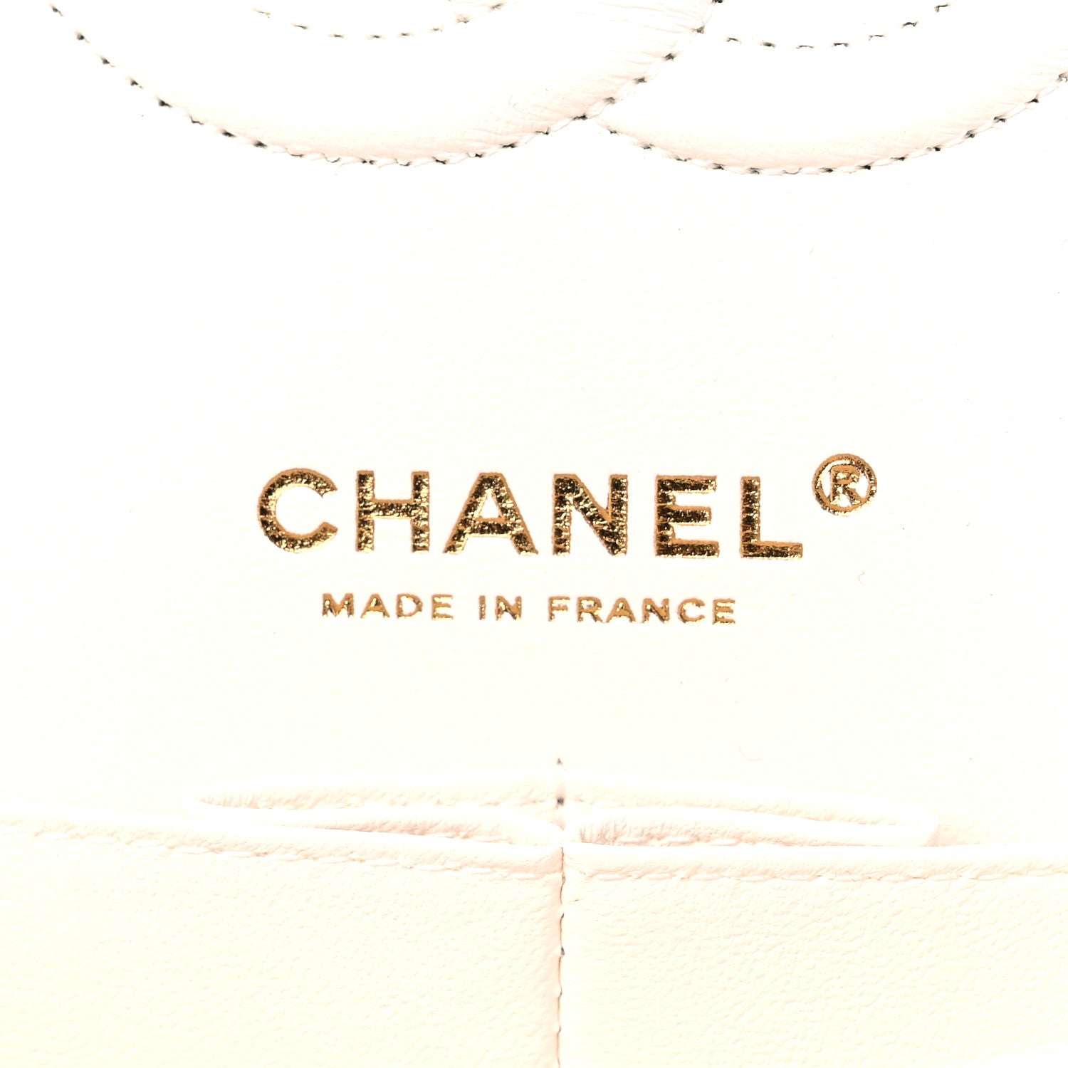 Chanel Caviar Quilted Medium Double Flap White 6 of 9