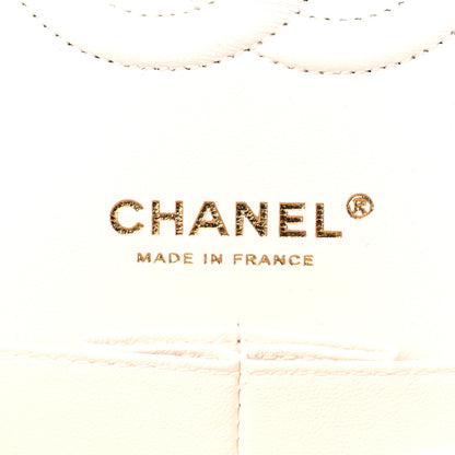 Chanel Caviar Quilted Medium Double Flap White 6 of 9