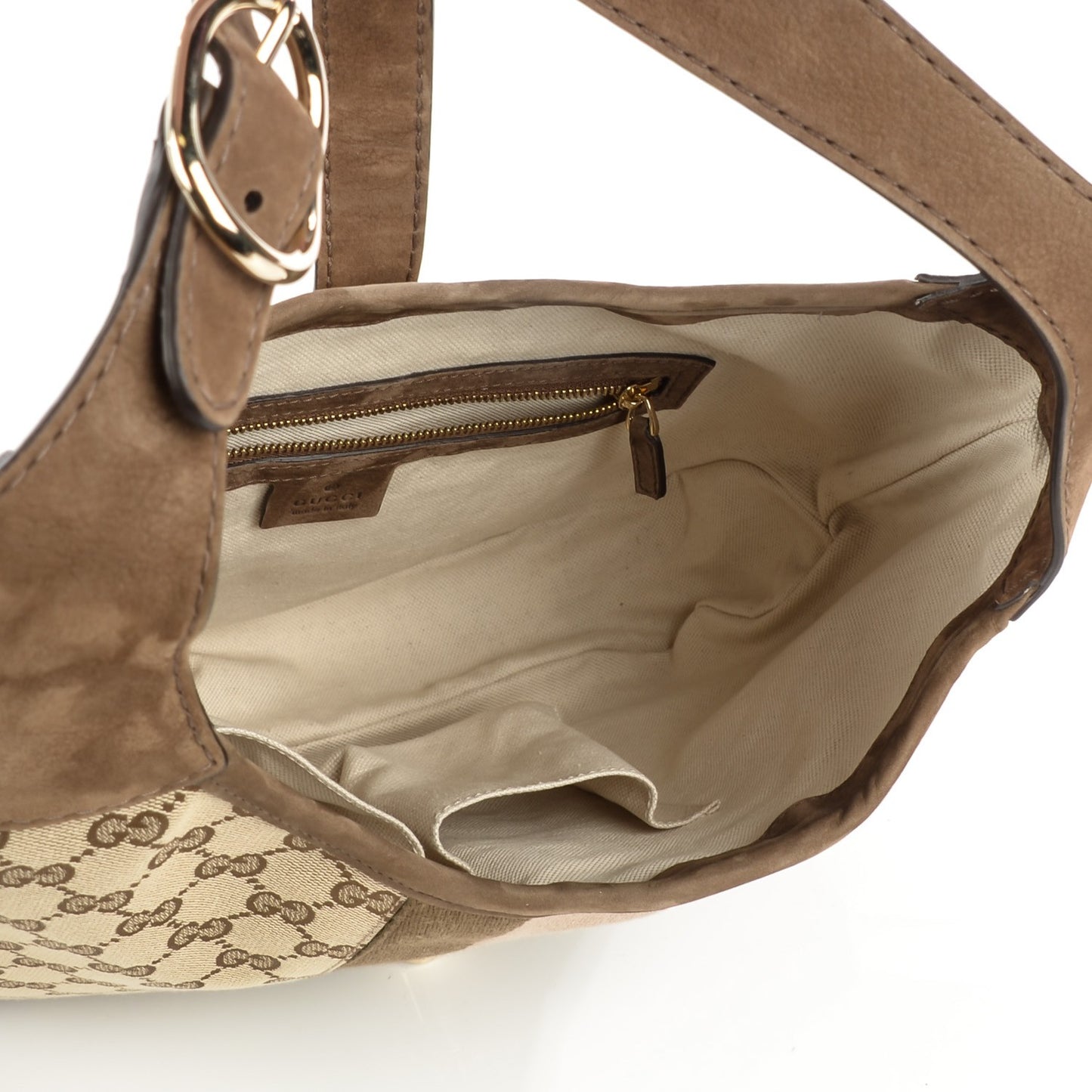 Monogram Web Medium Jackie O Hobo Brown