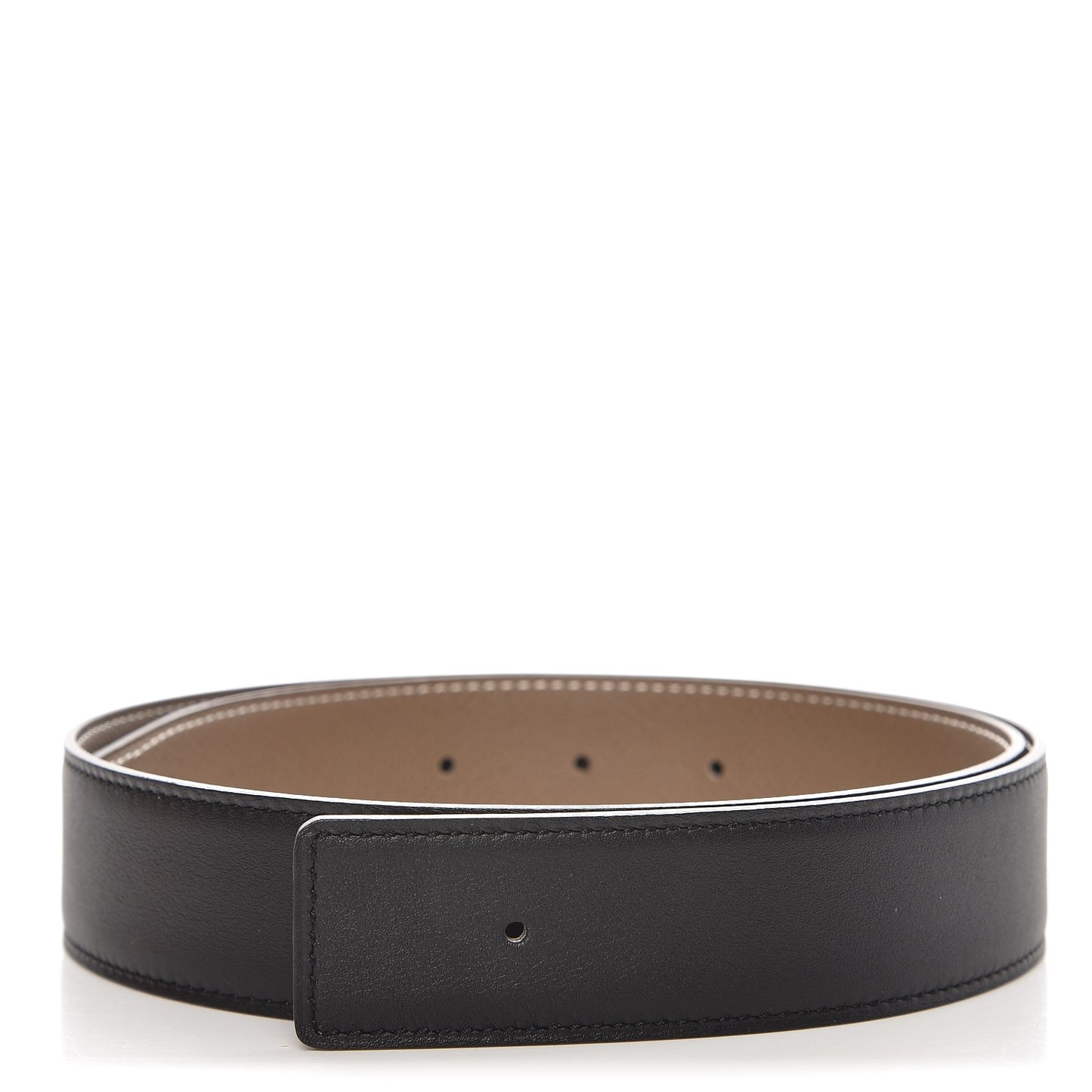 Swift Epsom 32mm Belt Strap 70 Black Etoupe