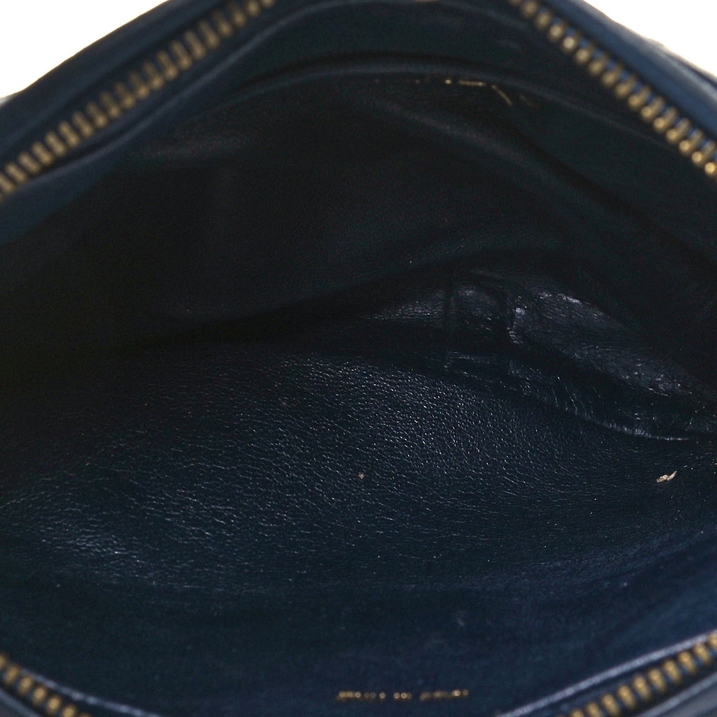 Lambskin Quilted CC Tassel Camera Case Navy