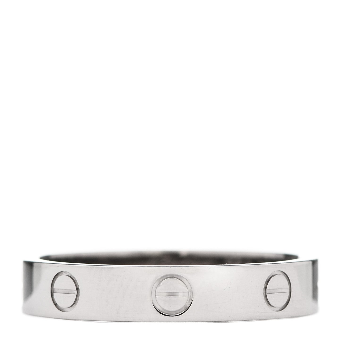 18K White Gold 3.5mm LOVE Wedding Band Ring 59 8.75