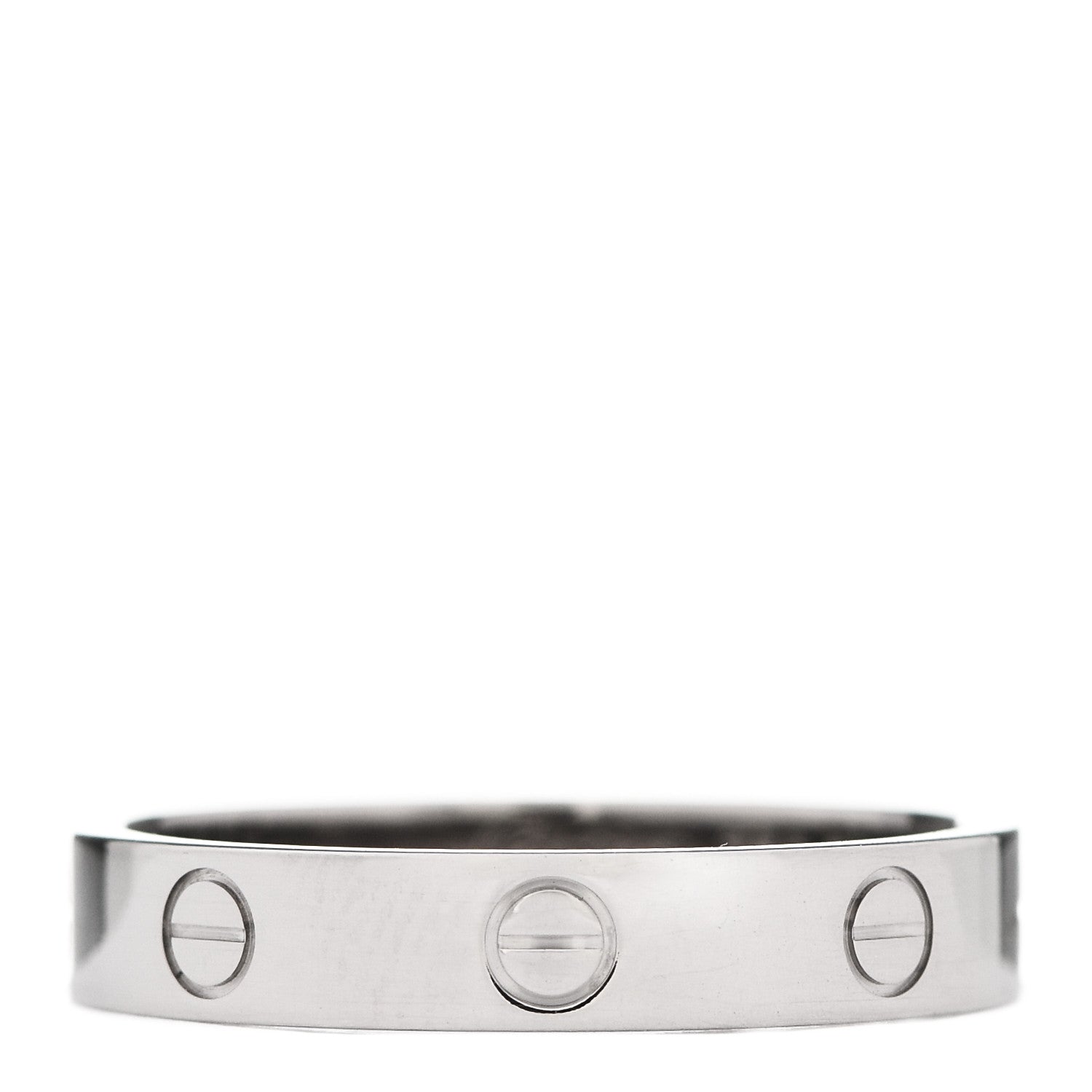 Cartier 18K White Gold 3.5mm LOVE Wedding Band Ring 59 8.75 1 of 4