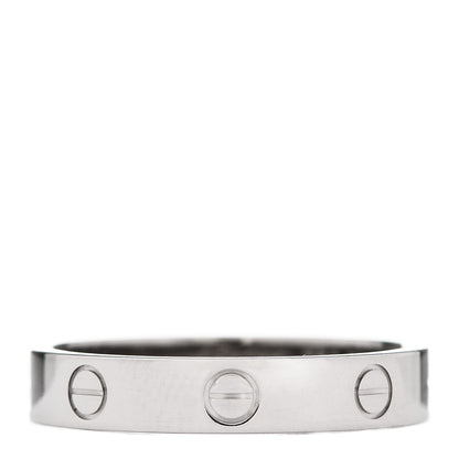 Cartier 18K White Gold 3.5mm LOVE Wedding Band Ring 59 8.75 1 of 4