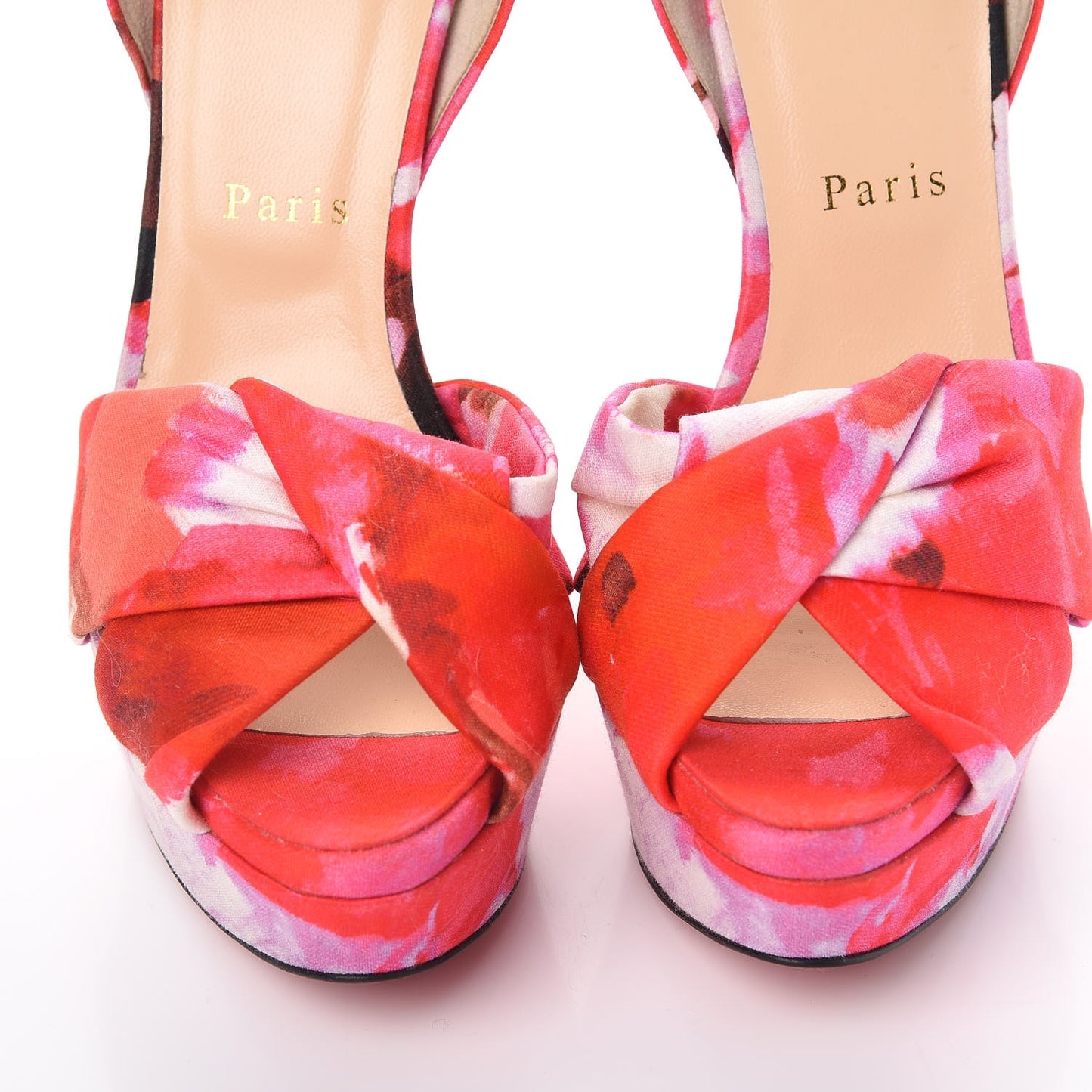Fabric Popi Print Volpi 150 Platform Pumps 39 Pink