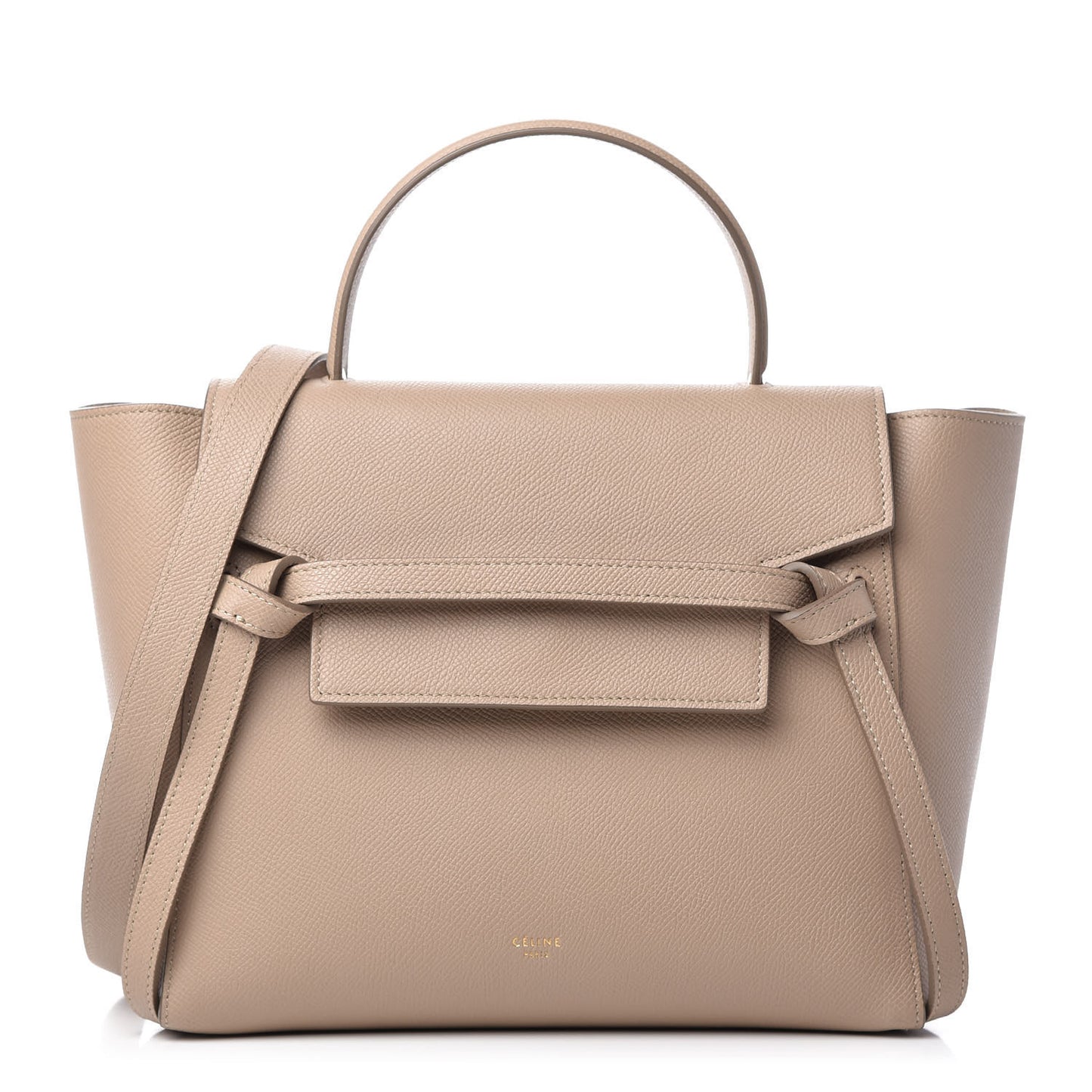 Baby Grained Calfskin Micro Belt Bag Dune