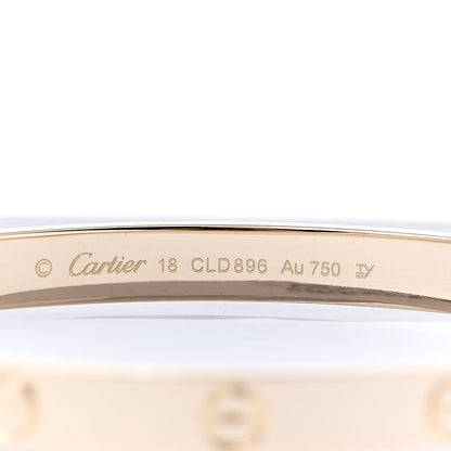 Cartier 18K Yellow Gold LOVE Bracelet 18 4 of 6