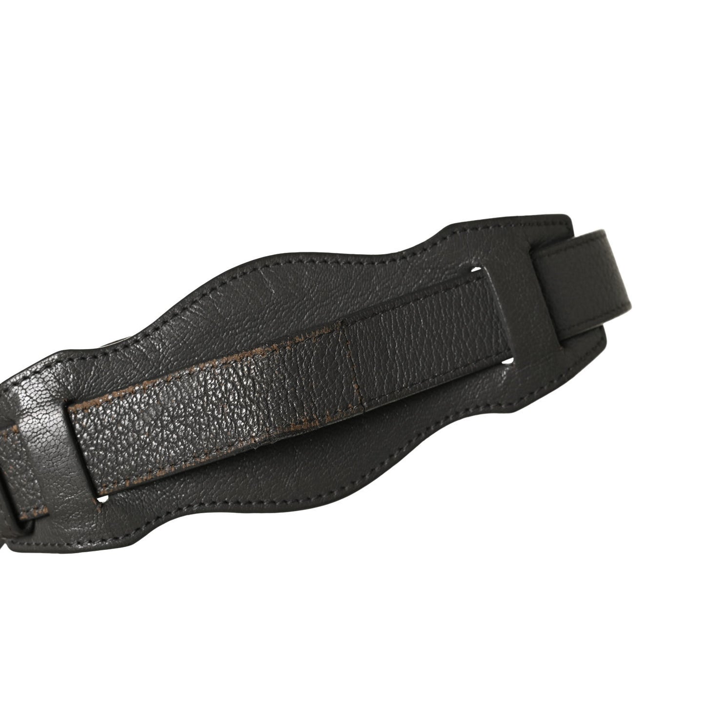 Chevre Silver Metallic Edge Hardware City Gris Acier