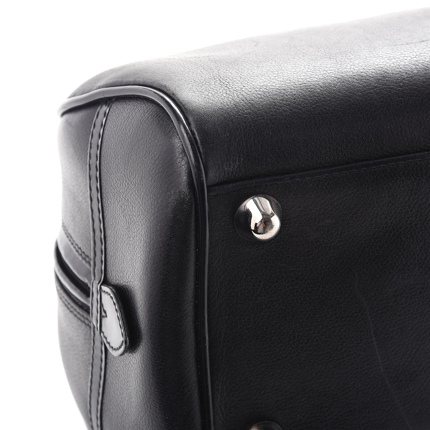 Christian Dior Calfskin Gambler Dice Bowler Black 10 of 12