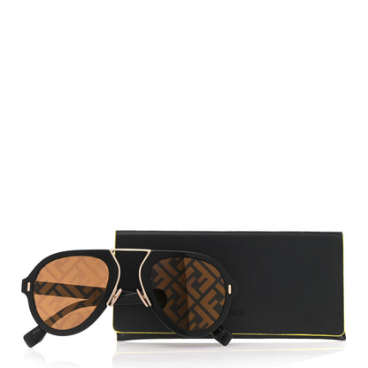 Fendi Acetate FF Aviator Sunglasses FF M0105/S Black 8 of 8