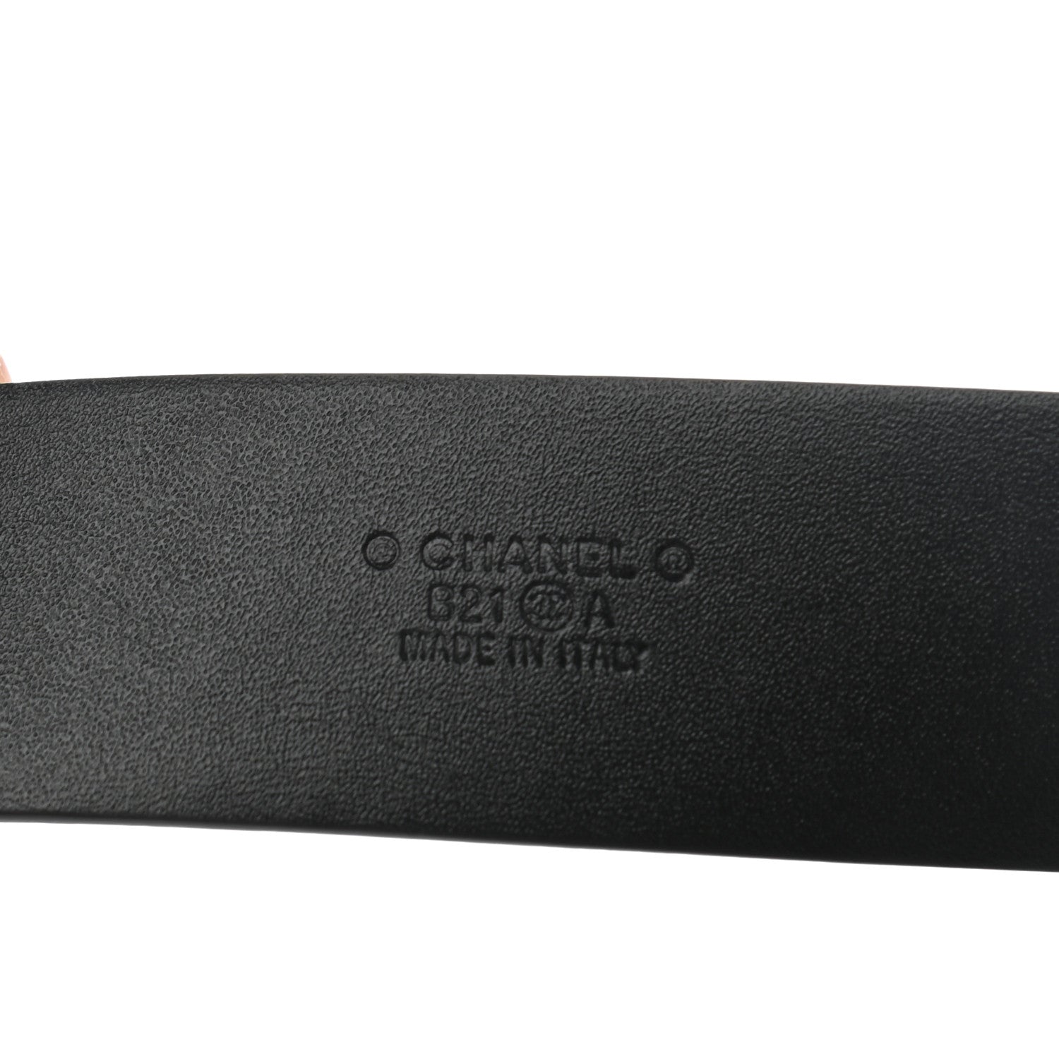 Chanel Calfskin Pearl Crystal CC Belt 85 34 Black 3 of 7